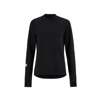 Dámské běžecké triko CRAFT SubZ Zip Jersey - černá (Velikost XS)