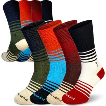 Merino ponožky NORTHMAN Trojan2 4-pack barevný mix (Velikost 42-44)