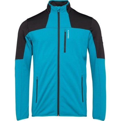 Pánská sportovní mikina KLIMATEX Oberon tyrkysová (Velikost S)