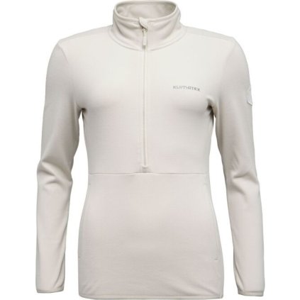 Dámský microfleece pulover KLIMATEX Rhea bílá (Velikost M)
