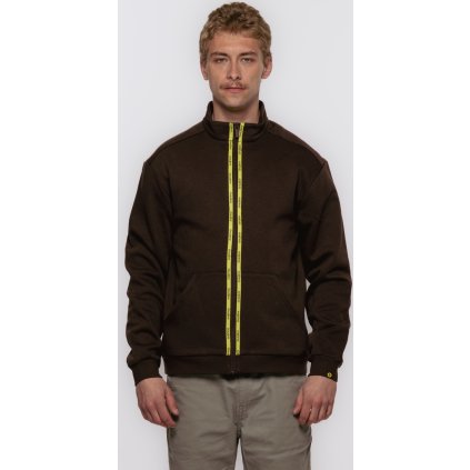 Pánský bavlněný bomber HUSKY Abo M hnědý (Velikost XXXL)