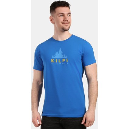 Pánské bavlněné triko KILPI Discover modré (Velikost XL)