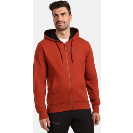 Pánská bavlněná mikina KILPI Avila hnědá (Velikost 3XL)