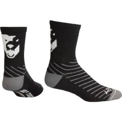Cyklistické merino ponožky WOLF TOOTH černá (Velikost L/XL)