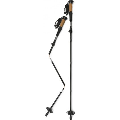 Turistické hole SILVA Trekking aluminum Z-fold black - černá (Velikost UNI)