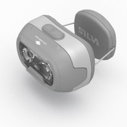 Čelovka SILVA Seek 450 Cord Recharge Whiteout - bílá (Velikost UNI)