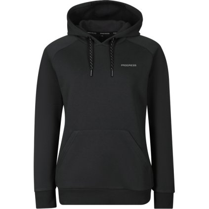 Dámská bavlněná mikina PROGRESS Fit Hoody Lady černá (Velikost S)
