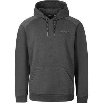 Pánská bavlněná mikina PROGRESS Fit Hoody antracit (Velikost M)