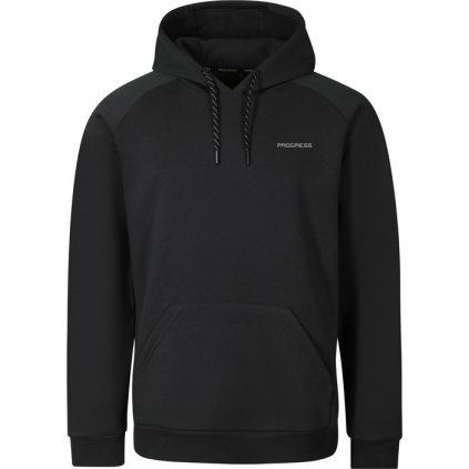 Pánská bavlněná mikina PROGRESS Fit Hoody černá (Velikost M)