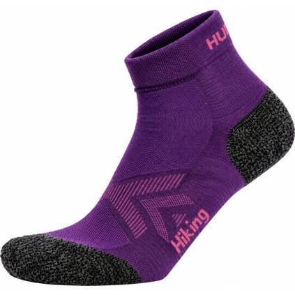 Unisex merino ponožky HUSKY Hiking MW Fialové (Velikost M (36-40))