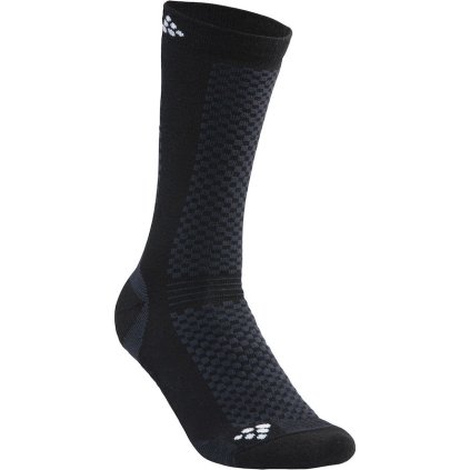 Set ponožek CRAFT Warm 2-pack černá (Velikost 37-39)