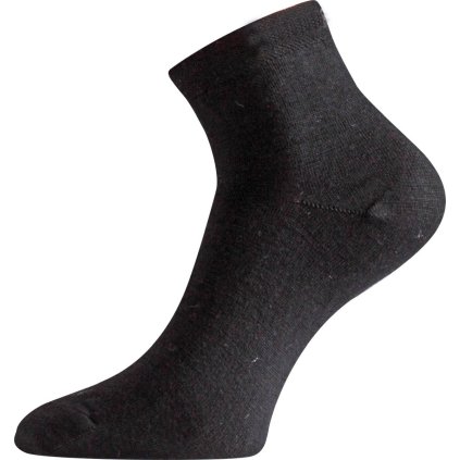 Merino ponožky LASTING Was černé (Velikost (42-45) L)