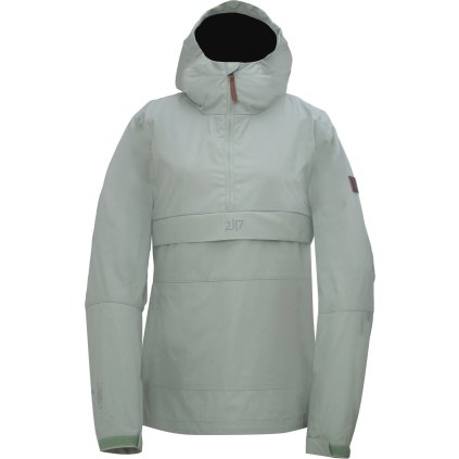 lidhult damsky retro anorak s kapuci matove zelena