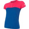 Dámské termo tričko SENSOR Merino air pt modrá/růžová (Velikost S, Barva růžová)