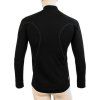 Pánské merino tričko SENSOR active černá/zip (Velikost M, Barva černá)