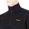Pánská mikina SENSOR Merino upper černá zip (Velikost M, Barva černá)