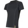 Pánské merino tričko SENSOR active černá (Velikost S, Barva černá)