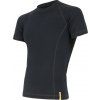 Pánské merino tričko SENSOR df černá (Velikost M, Barva černá)