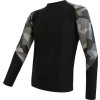 Pánské termo tričko SENSOR Merino impress černá (Velikost S, Barva černá)