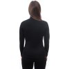 Dámská mikina SENSOR Merino upper černá zip (Velikost L, Barva černá)