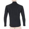 Pánské merino tričko SENSOR df černá/zip (Velikost XL, Barva černá)