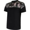 Pánské merino tričko SENSOR Impress černá/camo (Velikost XL, Barva černá)