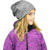 Dětská fleecová čepice UNUO spadená, Hory (Velikost S (45 - 48 cm), Věk 1-3 roky)