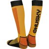 Lyžařské ponožky HUSKY Snow Wool žlutá/černá (Velikost L (41-44))