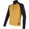 Pánská mikina SENSOR Coolmax Thermo mustard/černá (Velikost M, Barva černá)