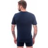 Pánské merino triko SENSOR Active Pt Mountains deep blue (Velikost M, Barva modrá)