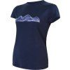 Dámské merino triko SENSOR Active Pt Mountains deep blue (Velikost XL, Barva modrá)