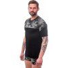 Pánské merino triko SENSOR Impress černá/honeycomb (Velikost L, Barva černá)