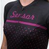 Dámský cyklistický dres SENSOR Cyklo Tour black dots (Velikost S, Barva černá)