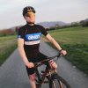 Pánský cyklistický dres ELEVEN Horizontal Blue (Velikost M)