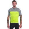 Pánský cyklistický dres SENSOR Cyklo Motion neon yellow/šedá (Velikost S, Barva šedá)