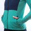 Dámská sportovní bunda SENSOR Coolmax Thermo sea green/deep blue (Velikost M, Barva modrá)