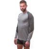 Pánské termo triko SENSOR Merino Impress šedá/maori (Velikost M, Barva šedá)