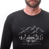 Pánské termo triko SENSOR Merino Active PT Van Life černá (Velikost M, Barva černá)