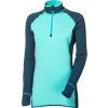 Dámská funkční mikina PROGRESS Tispa Zip petrol/mint (Velikost S)