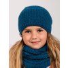 Dětská pletená čepice UNUO Warm, Kobaltová (Velikost S (45 - 48 cm), Věk 1-3 roky)