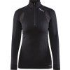 Dámské termo triko CRAFT Active Extreme X Zip - černá (Velikost XS)