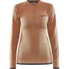 Dámské termo triko CRAFT Adv Warm Intensity Ls oranžová (Velikost XS)