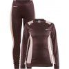Dámský termo set CRAFT Core Dry Baselayer fialová (Velikost XS)