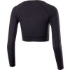 Dámský funkční crop top KLIMATEX Mera černý (Velikost XS)