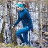 Dámské outdoorové kalhoty PROGRESS Genia modré (Velikost S)