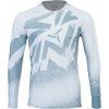 Pánský enduro dres SILVINI Cortino bílošedá (Velikost S)