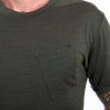 Pánské merino triko SENSOR Merino Air Traveller khaki (Barva zelená, Velikost M)