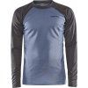 Pánské funkční triko CRAFT Core Warm Baselayer LS šedé (Velikost M)