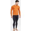 Pánské funkční triko CRAFT Core Dry Active Comfort LS oranžové (Velikost S)