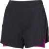 Dámské běžecké šortky PROGRESS Carrera Shorts 2v1 černé (Velikost S)